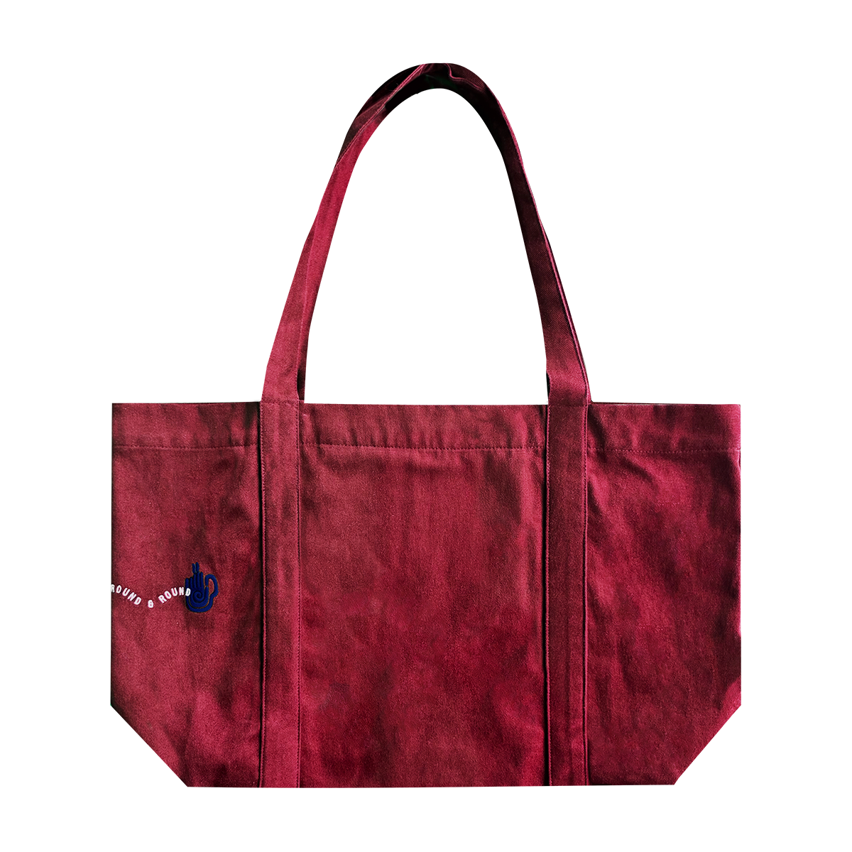 Bordo Gabardin Shopper Çanta